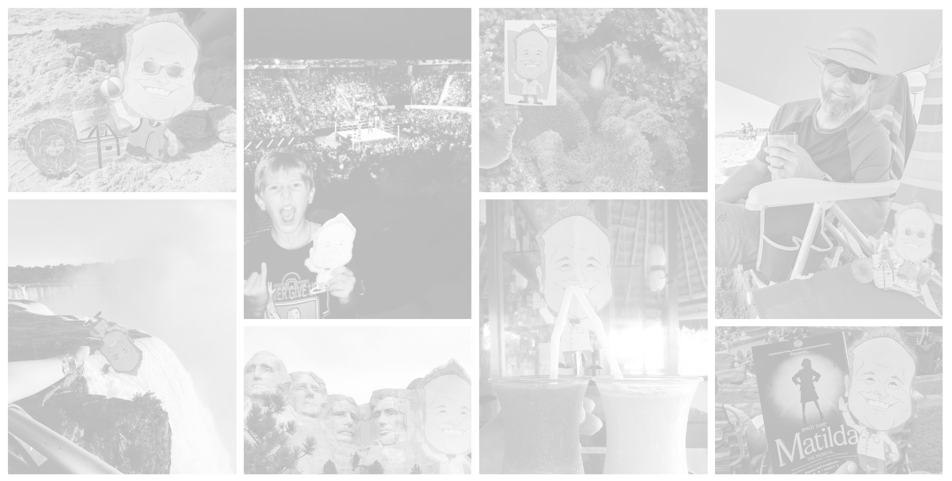 Collage of black and white photos from Who Does Your Teeth Instagram